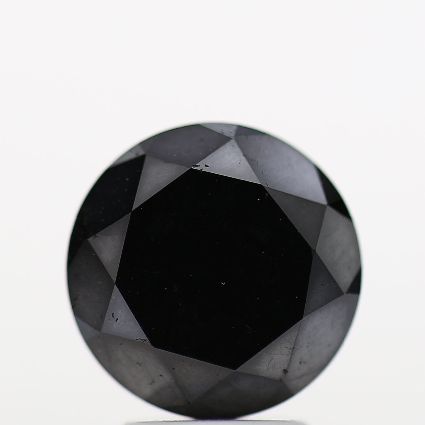 4.20 Carat Fancy Black Round Shape Brilliant Cut Natural Loose Diamond
